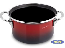 Garnek emaliowany 2,4 z pokrywą