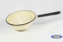 Cedzak emaliowany 20 cm z rączką