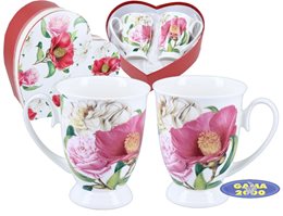 Komplet kubków KWIATY