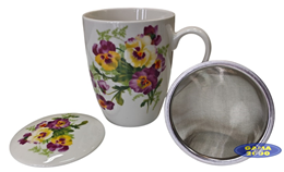 Kubek z zaparzaczem KWIATKI