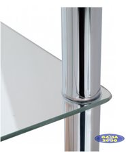 Regał szklany 3 - elementowy